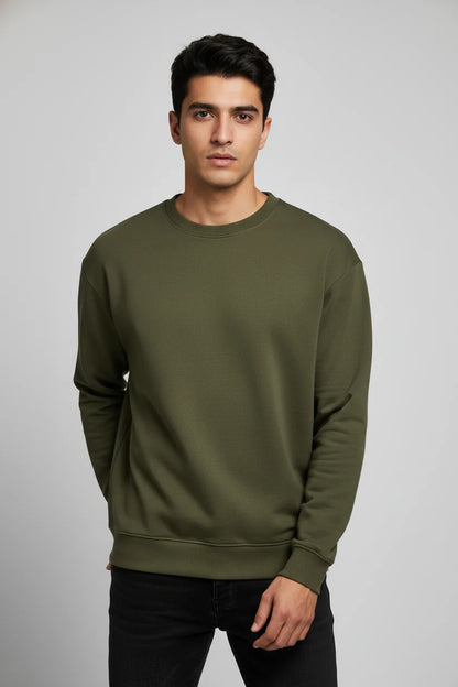 Olive Crewneck Sweatshirt