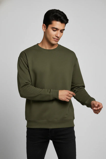 Olive Crewneck Sweatshirt