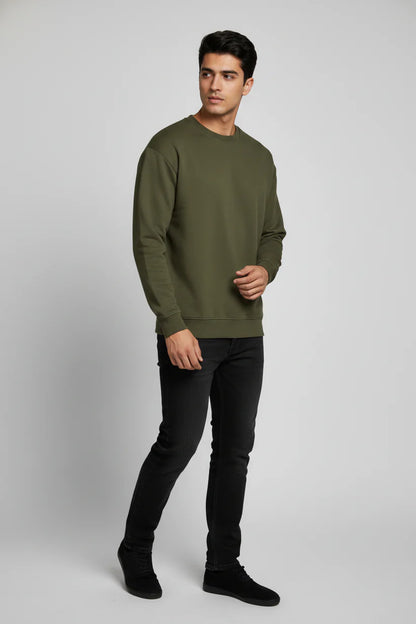 Olive Crewneck Sweatshirt